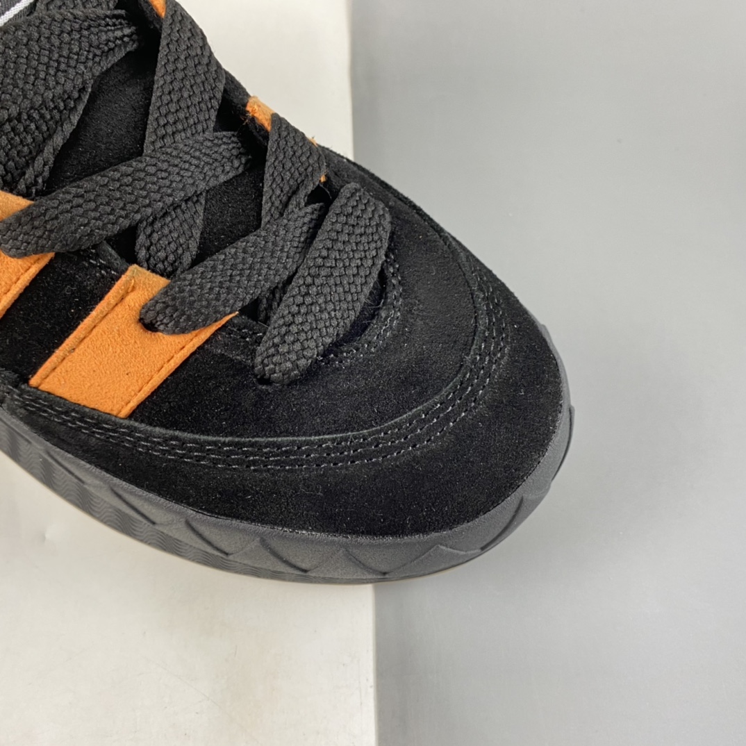 P180  JamalSmith x Adidas Adimatic Low”Black/Orange”蒂马奇系列鞋板“翻黑毛橙”GX8976