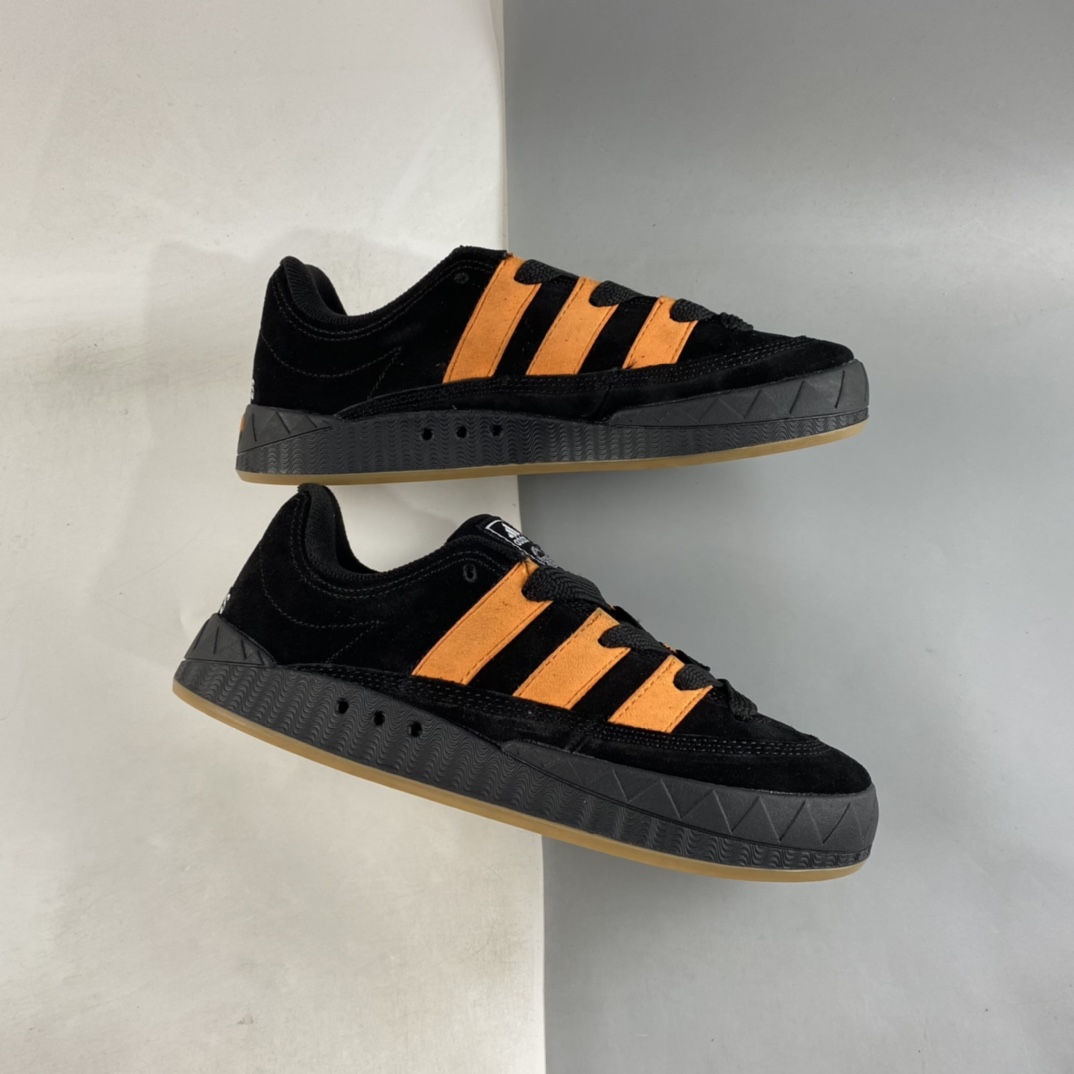 P180  JamalSmith x Adidas Adimatic Low”Black/Orange”蒂马奇系列鞋板“翻黑毛橙”GX8976