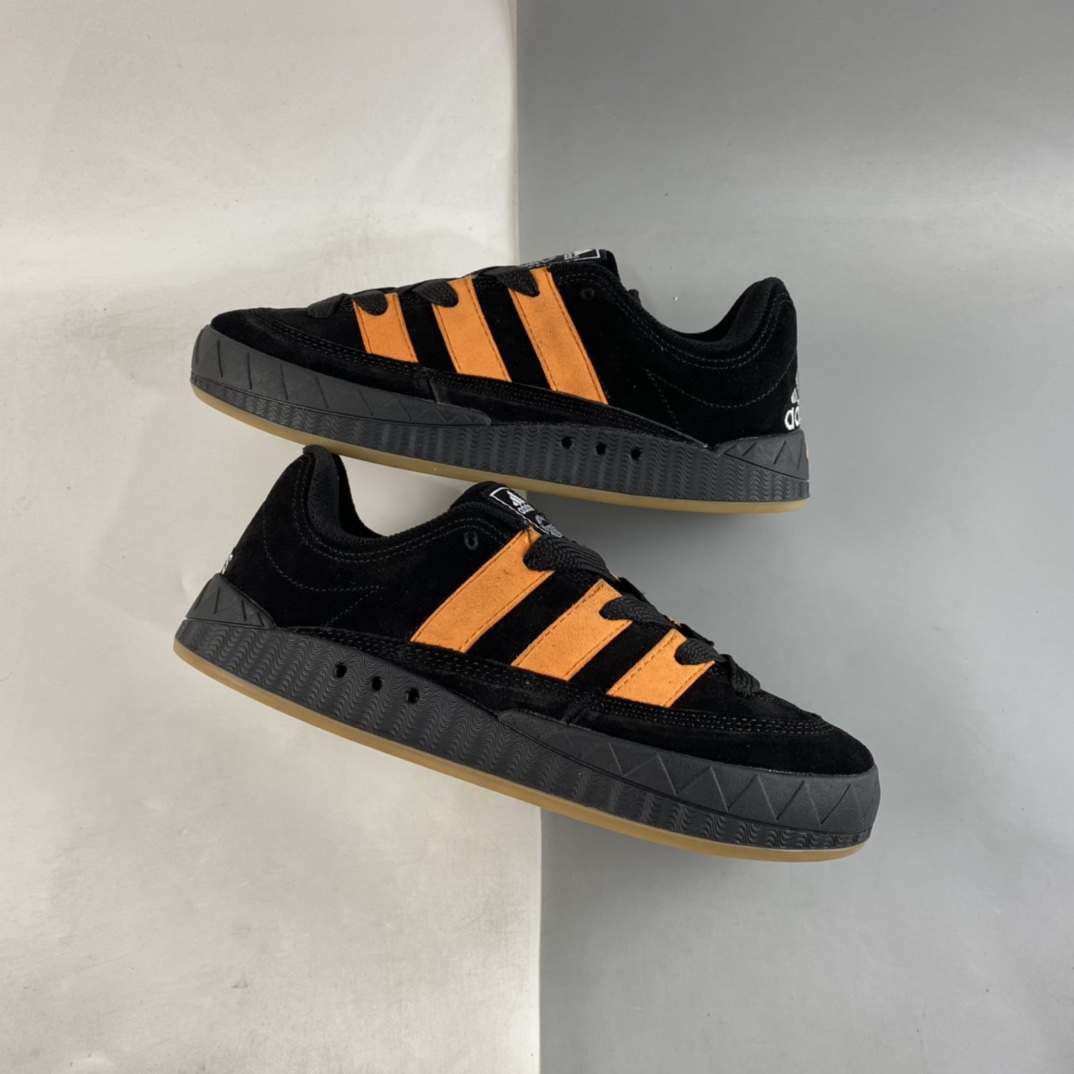 P180  JamalSmith x Adidas Adimatic Low”Black/Orange”蒂马奇系列鞋板“翻黑毛橙”GX8976