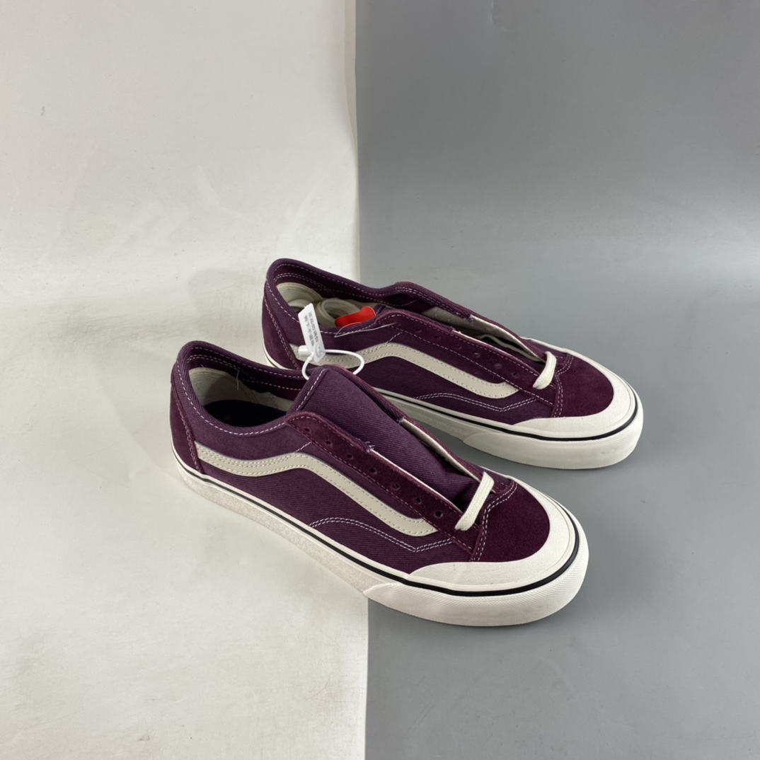 Vans Style 36 Sf Official New Rose Purple Color Half Crescent Toe Low-Top Sneakers VN0A5HYRB9D