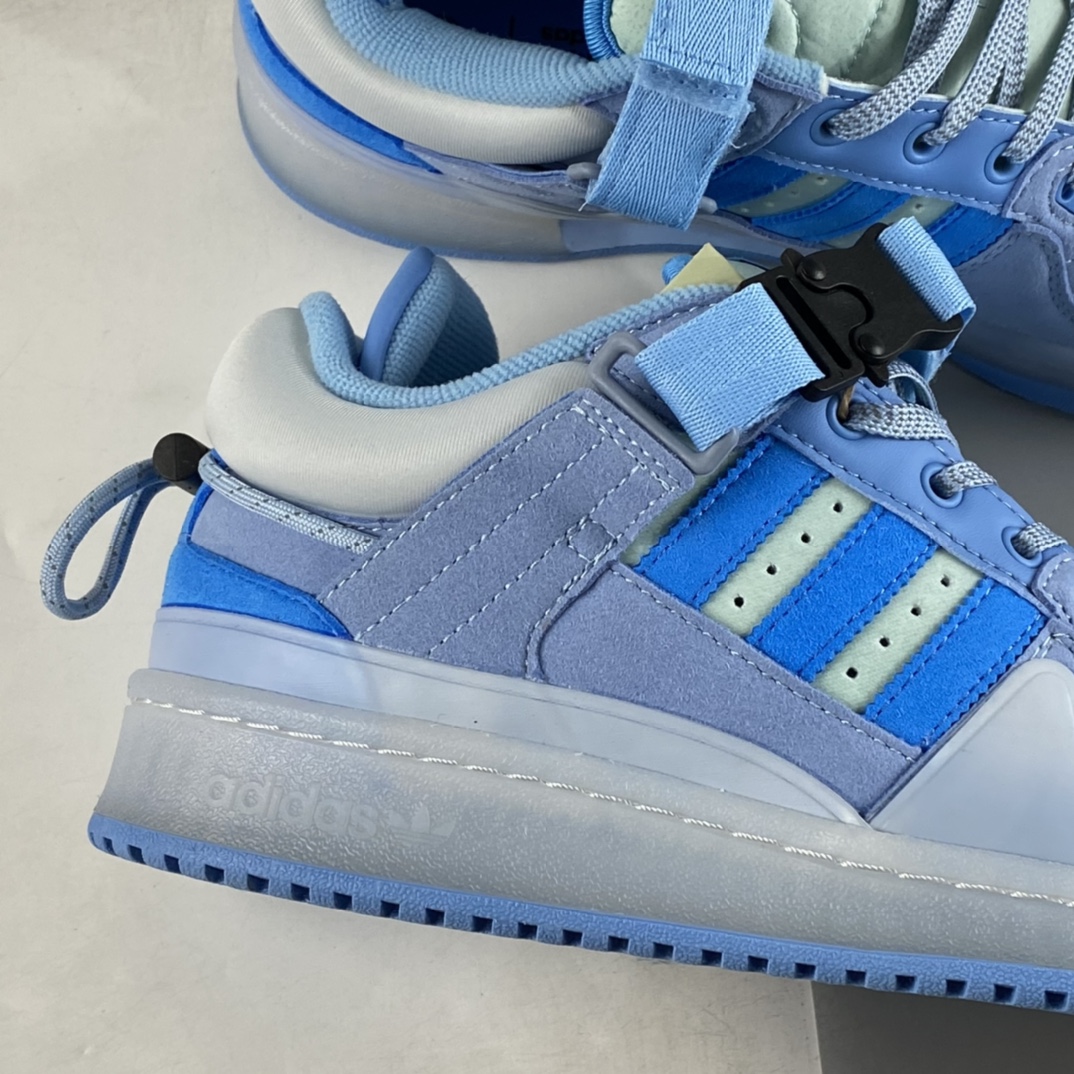 P260 Bad Bunny x Adidas Forum 84 Buckle Low 罗马系列机能板鞋 GY9693