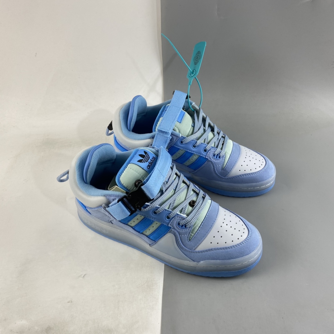 P260 Bad Bunny x Adidas Forum 84 Buckle Low 罗马系列机能板鞋 GY9693