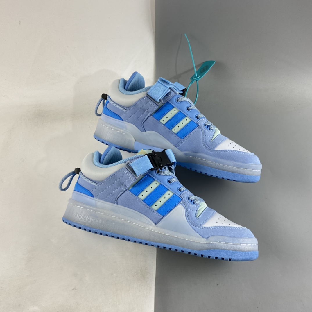 P260 Bad Bunny x Adidas Forum 84 Buckle Low 罗马系列机能板鞋 GY9693