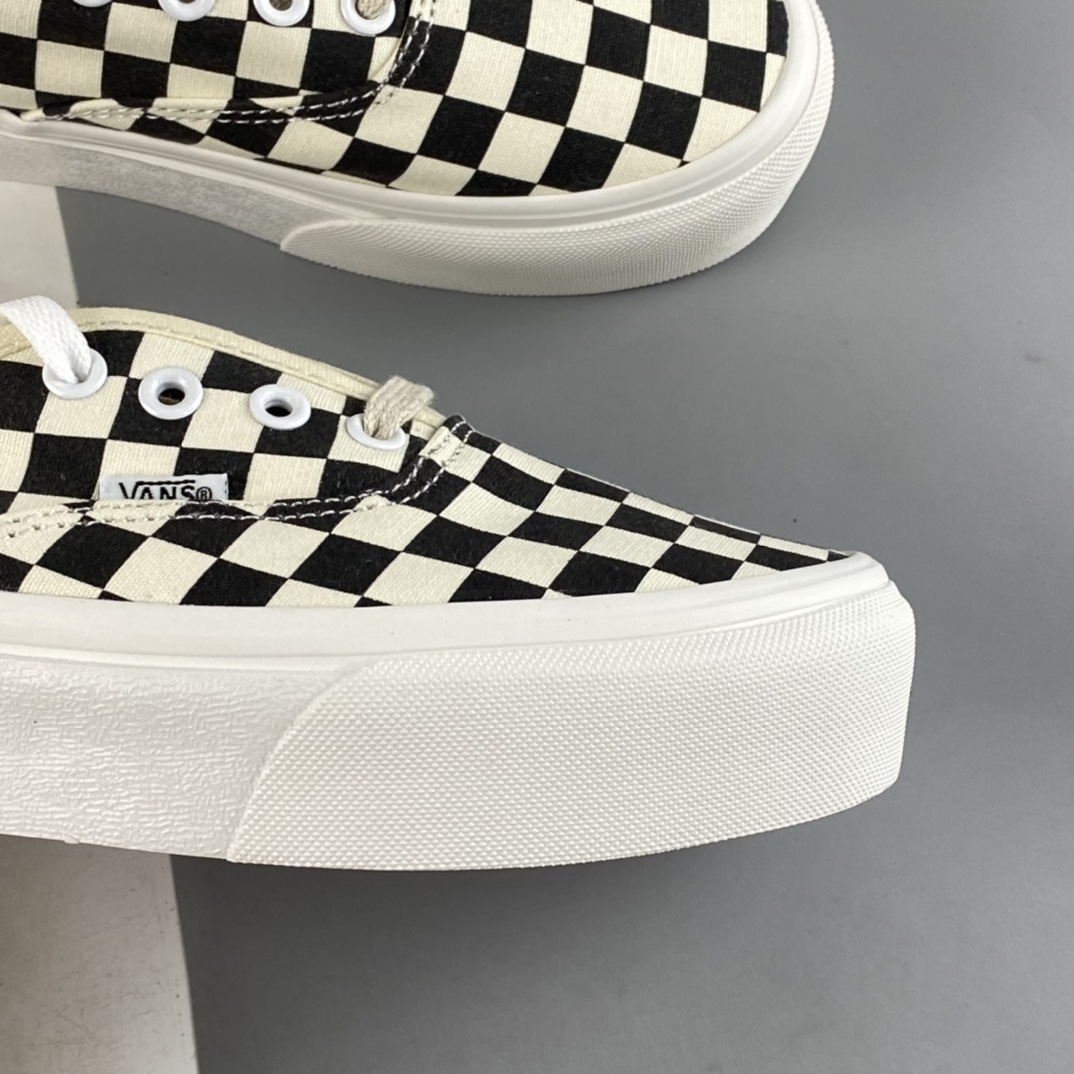 Vans Authentic SF retro black and white checkerboard environmental protection heightening canvas shoes VN0A3MU528M