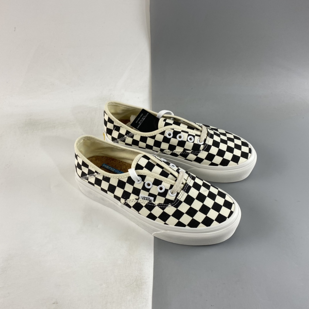 Vans Authentic SF retro black and white checkerboard environmental protection heightening canvas shoes VN0A3MU528M