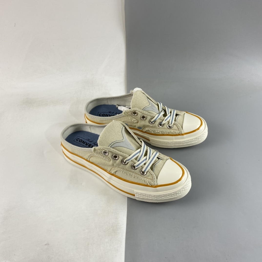 Converse Chuck 70s ”Mule Slip” Converse Muller lazy slip-on canvas shoes A02578C