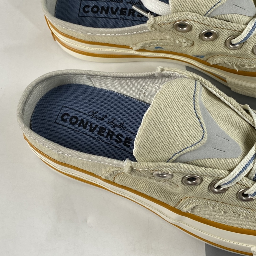 Converse Chuck 70s ”Mule Slip” Converse Muller lazy slip-on canvas shoes A02578C