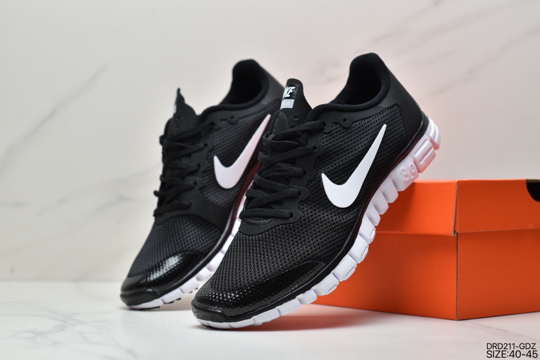 110 耐克NIKE FREE 3.0 V2 耐克赤足3.0经典透气网面休闲百搭运动跑鞋