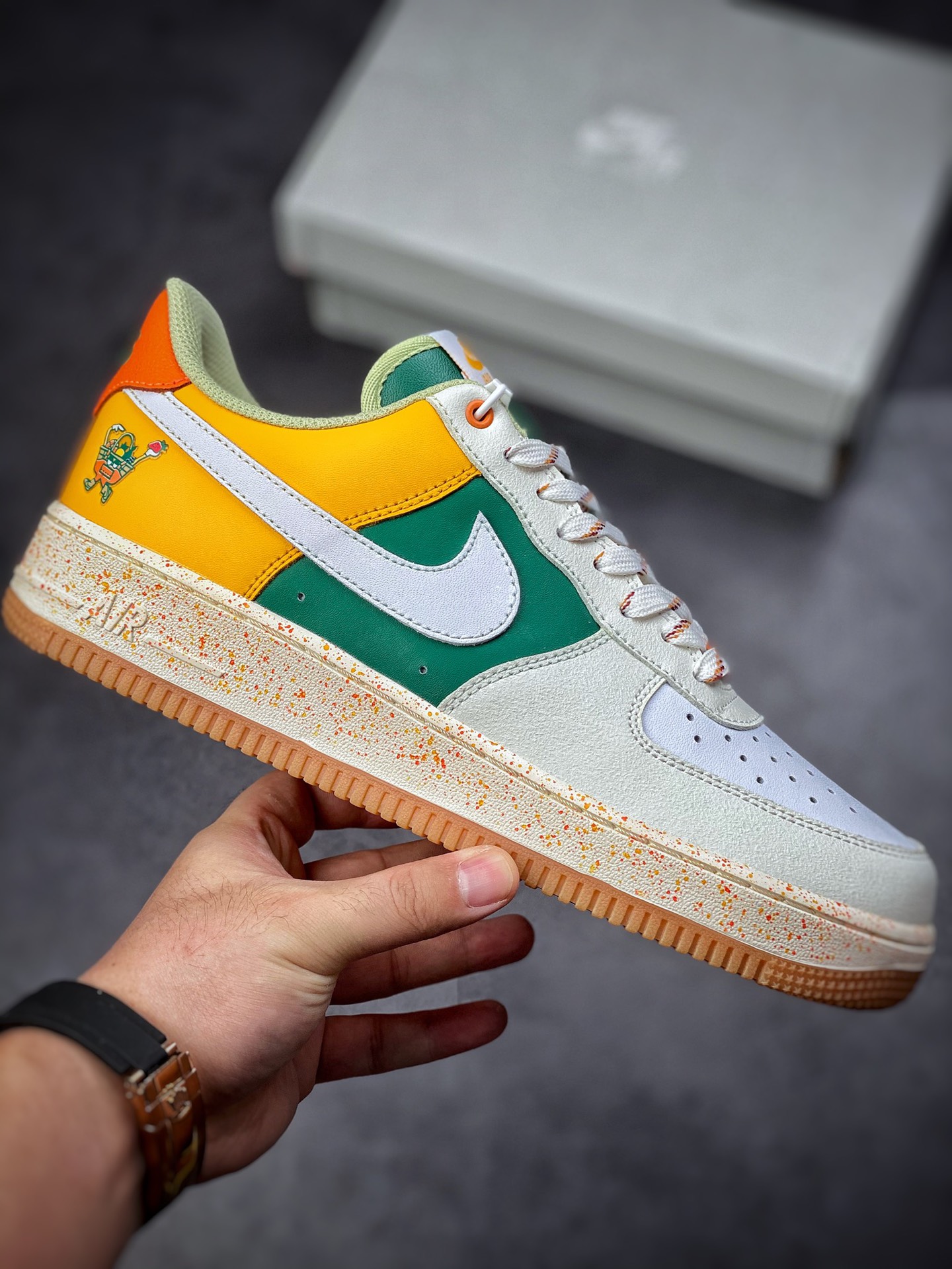 200 Nike Air Force 1 Low 07 米黄绿果汁DQ5085-111