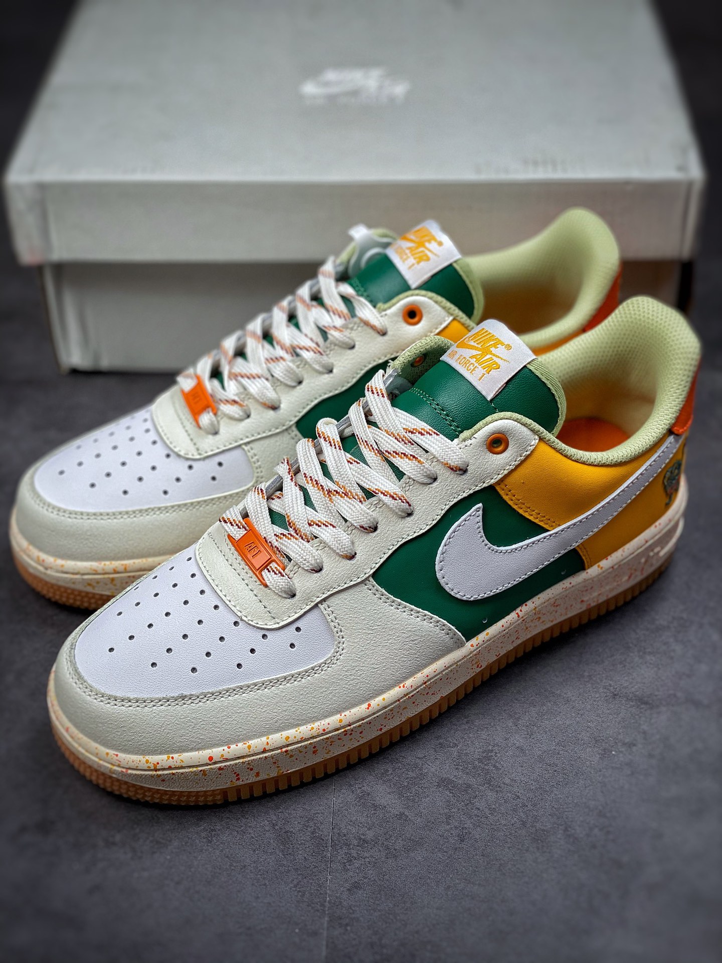 200 Nike Air Force 1 Low 07 米黄绿果汁DQ5085-111