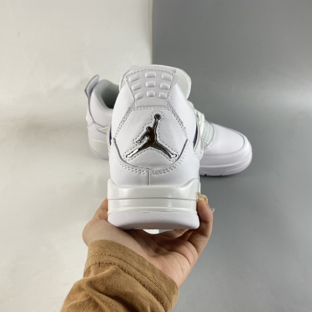 P240  Air Jordan 4 Retro ”PureMoney” AJ4 乔4白猫 头层 308497-100