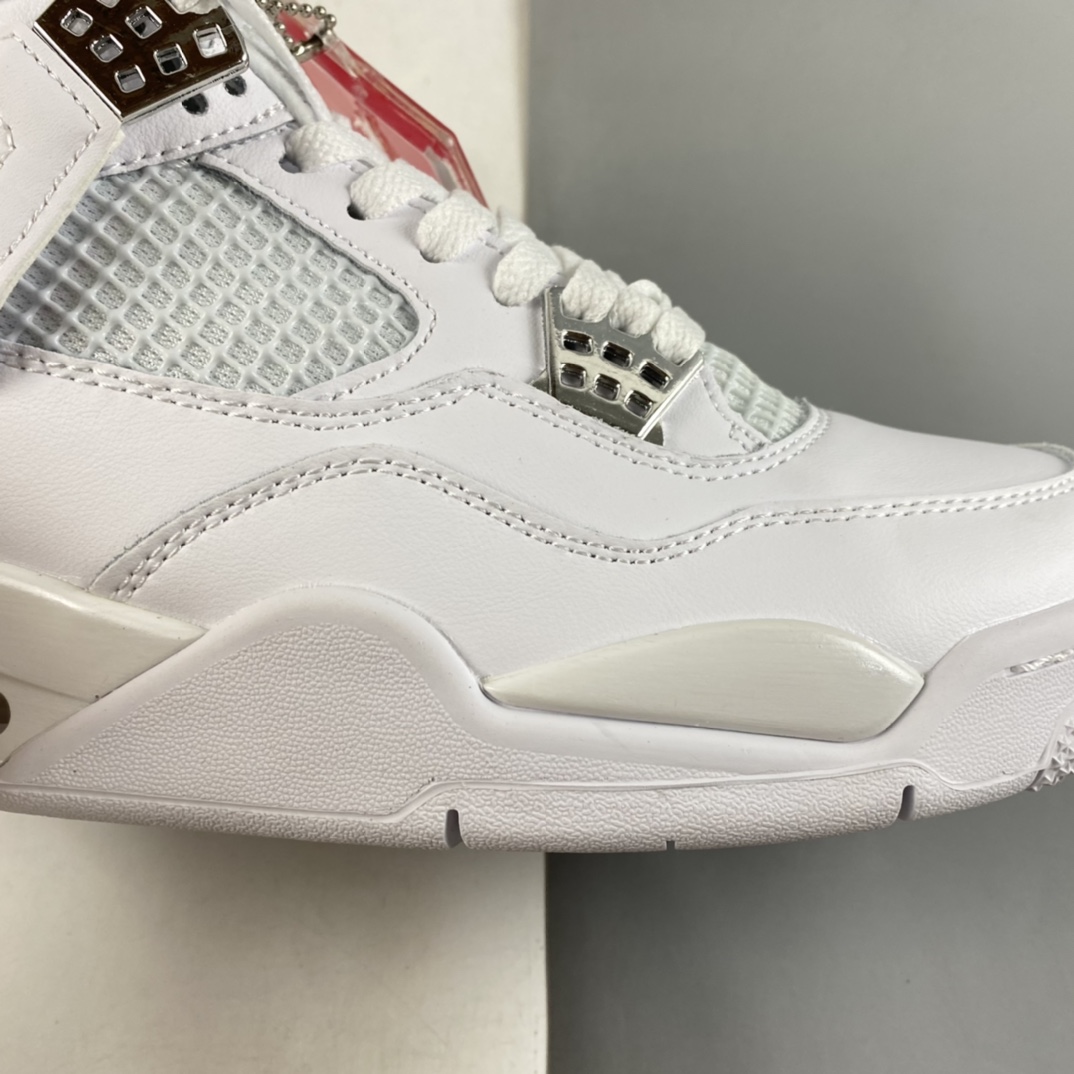 P240  Air Jordan 4 Retro ”PureMoney” AJ4 乔4白猫 头层 308497-100