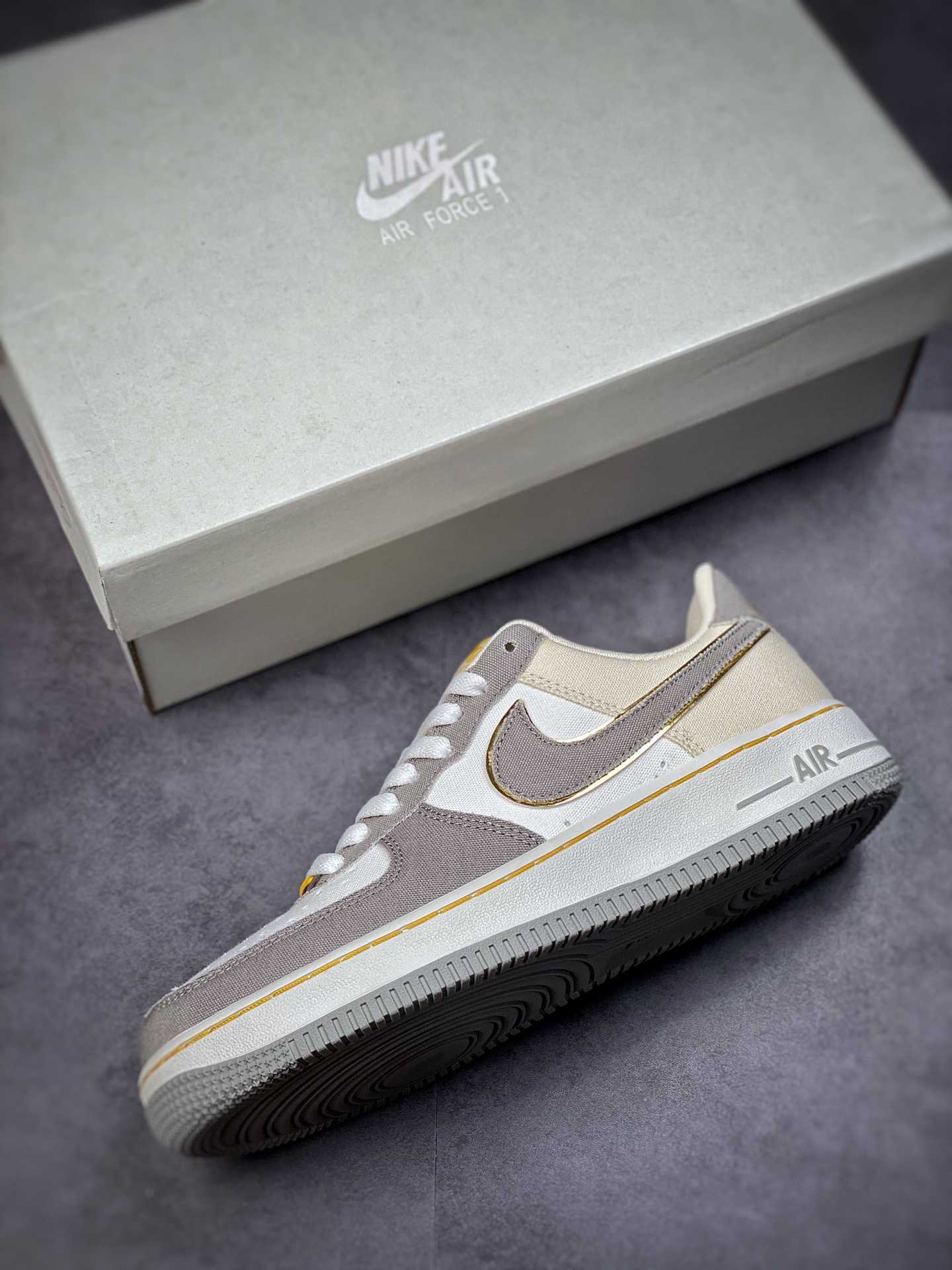 Nike Air Force 1 Low 07 Canvas Beige Gold 315122-666-Top High Quatity Cheap Sneakers Fashion Clothing Clothes Bags handbags Shoes of all Brand wholesale With The best Quality And Beautiful Price from China Factory Chinese suppliers wholesaler seller Nike Air Force 1 Low 07 Canvas Beige Gold 315122-666