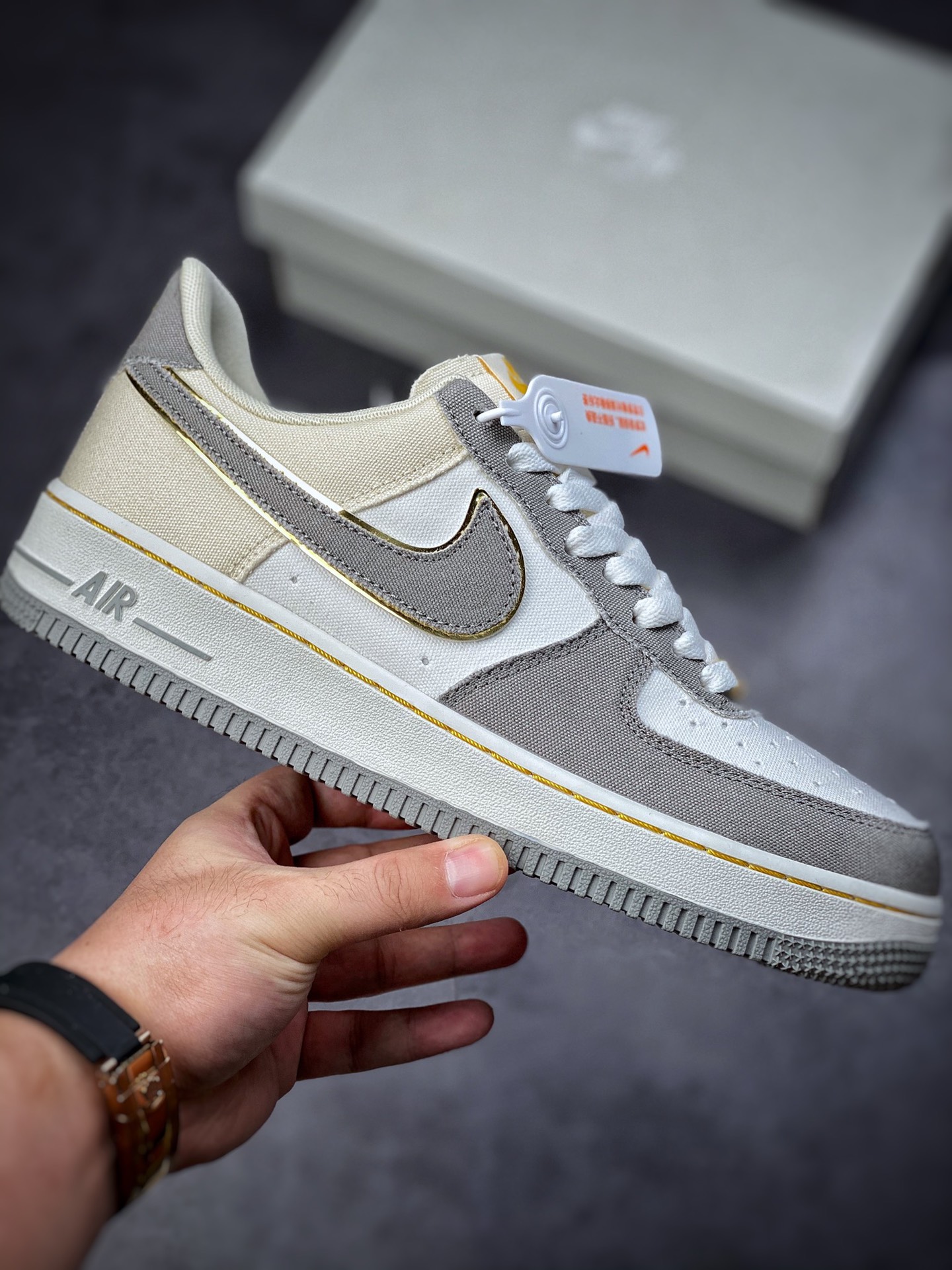 Nike Air Force 1 Low 07 Canvas Beige Gold 315122-666-Top High Quatity Cheap Sneakers Fashion Clothing Clothes Bags handbags Shoes of all Brand wholesale With The best Quality And Beautiful Price from China Factory Chinese suppliers wholesaler seller Nike Air Force 1 Low 07 Canvas Beige Gold 315122-666