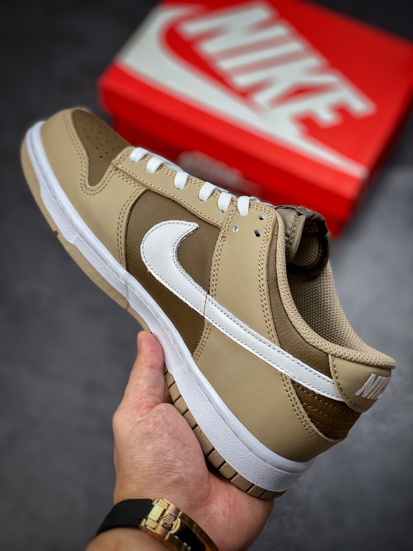 Nike SB Dunk Low Re-engraved Coffee Pure Original Factory Produced DJ6188-200