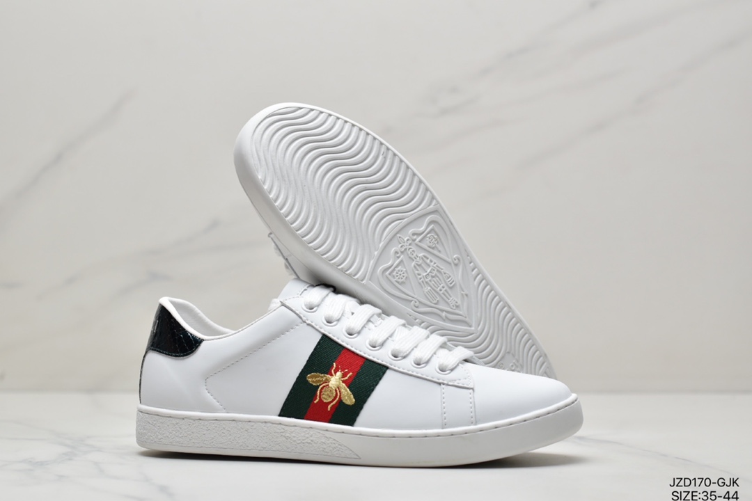 Gucci GUCCI Gucci Ace Embroidered Low-Top Color Blocking Embroidery Series Low Top