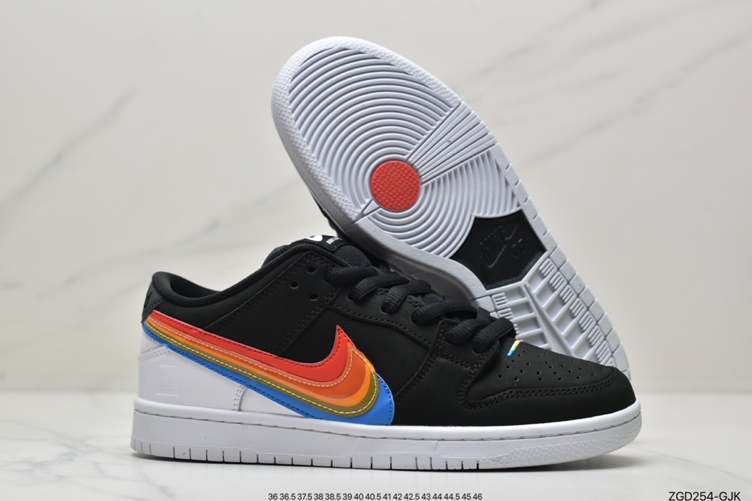 Nike Dunk SB Low Black Rainbow Factory Pure Original DH7722-001