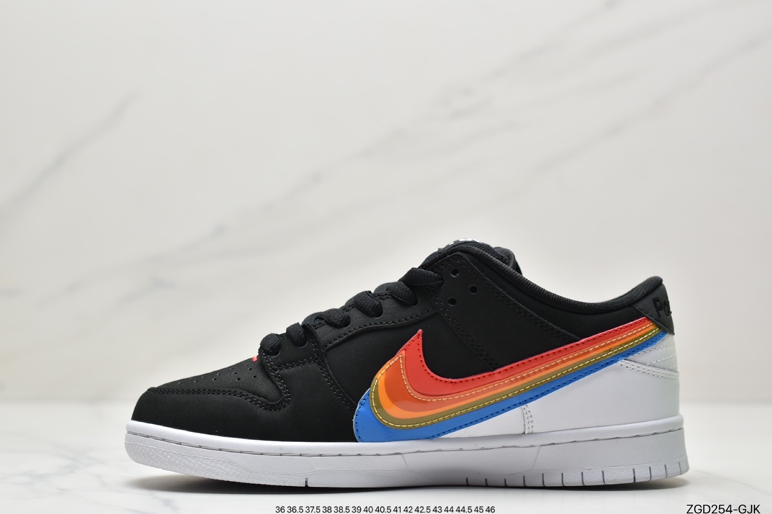 Nike Dunk SB Low Black Rainbow Factory Pure Original DH7722-001