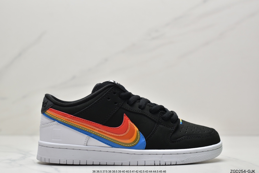 Nike Dunk SB Low Black Rainbow Factory Pure Original DH7722-001