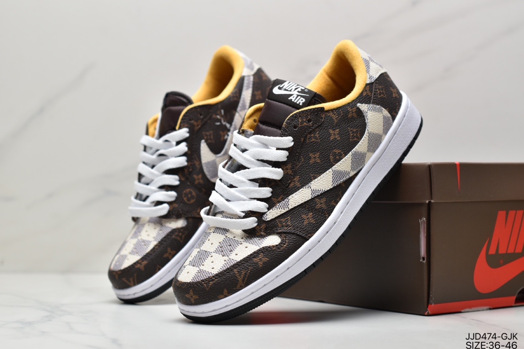 Louis Vuitton x Travis Scott x Nike Air Jordan 1 Low OG SP ”Low-top Culture Versatile Casual Sports Basketball Shoes DM7866-221-Top High Quatity Cheap Sneakers Fashion Clothing Clothes Bags handbags Shoes of all Brand wholesale With The best Quality And Beautiful Price from China Factory Chinese suppliers wholesaler seller Louis Vuitton x Travis Scott x Nike Air Jordan 1 Low OG SP ”Low-top Culture Versatile Casual Sports Basketball Shoes DM7866-221