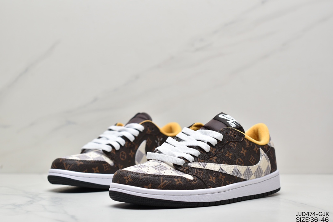 Louis Vuitton x Travis Scott x Nike Air Jordan 1 Low OG SP ”Low-top Culture Versatile Casual Sports Basketball Shoes DM7866-221-Top High Quatity Cheap Sneakers Fashion Clothing Clothes Bags handbags Shoes of all Brand wholesale With The best Quality And Beautiful Price from China Factory Chinese suppliers wholesaler seller Louis Vuitton x Travis Scott x Nike Air Jordan 1 Low OG SP ”Low-top Culture Versatile Casual Sports Basketball Shoes DM7866-221