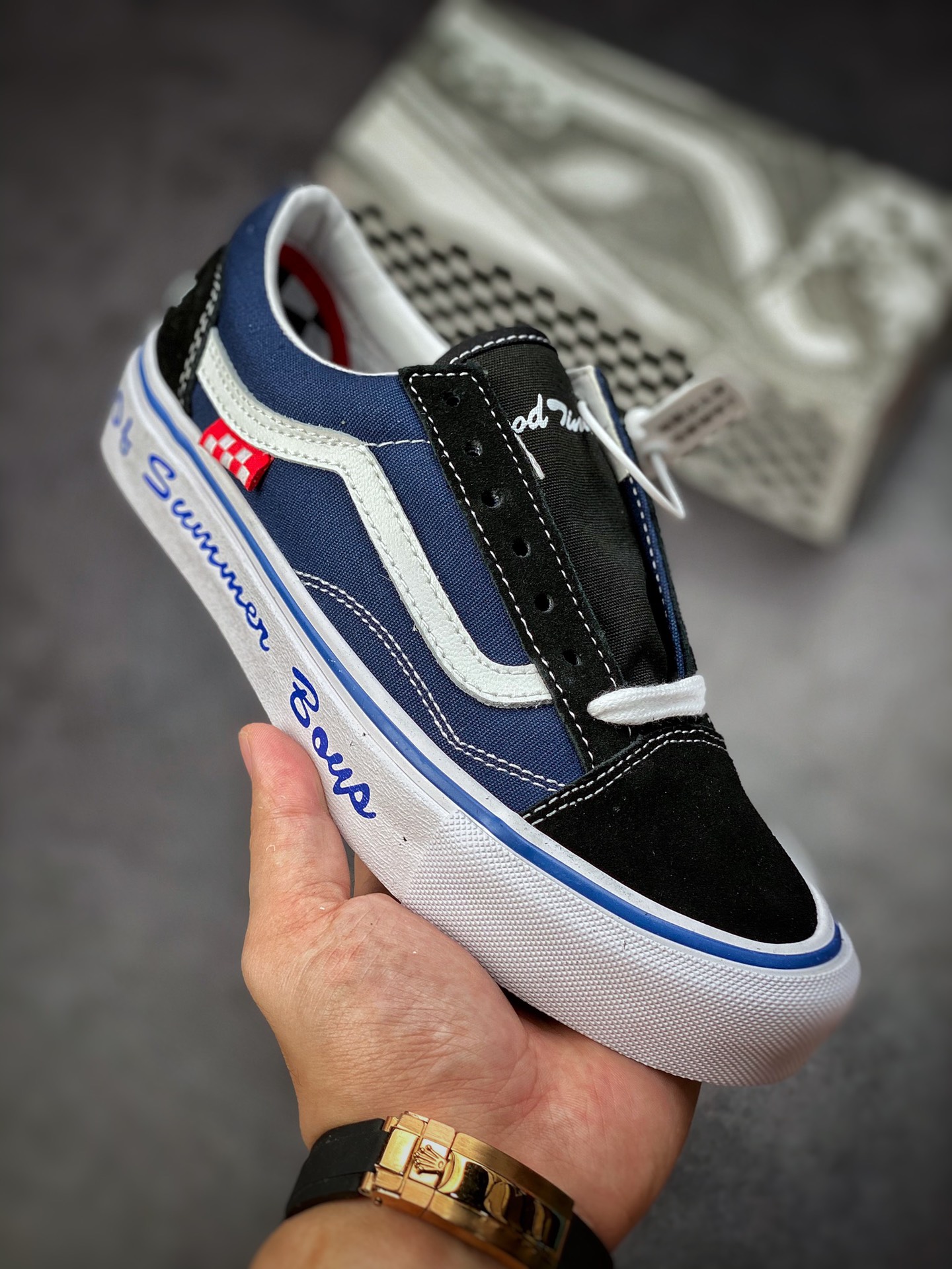 Boys of Summer Collection Skate Old Skool in classic navy and black