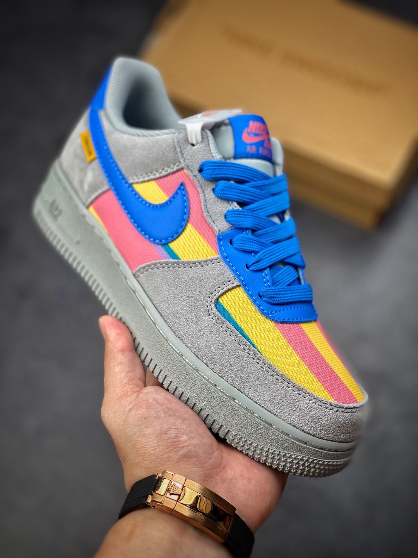 Nike Air Force 1 Low 07 Light Gray South Coast Blue DR1314-002