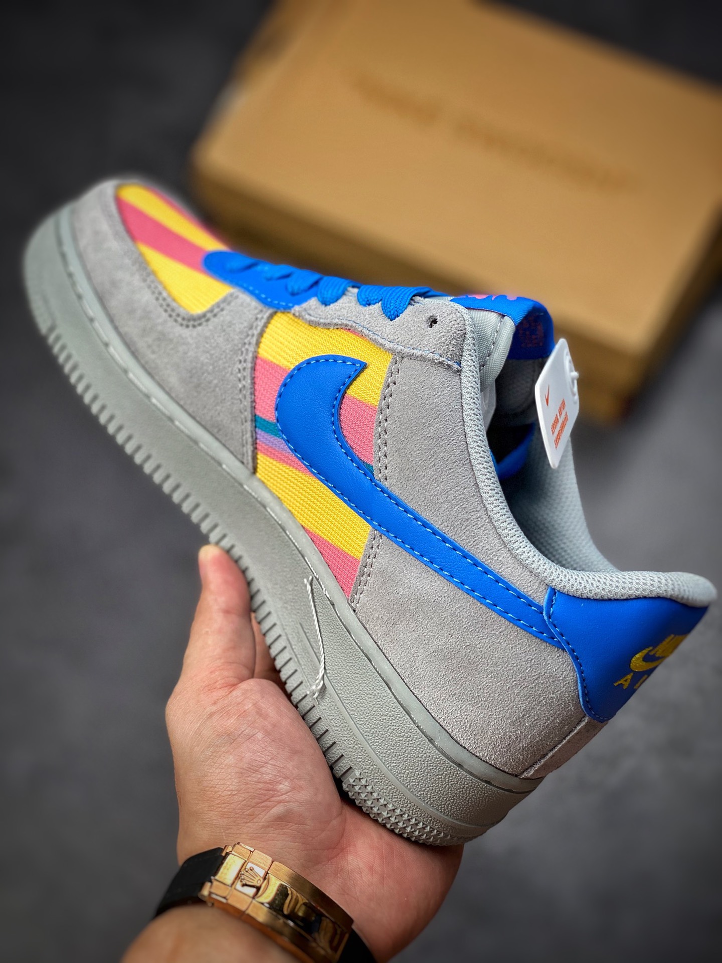 Nike Air Force 1 Low 07 Light Gray South Coast Blue DR1314-002