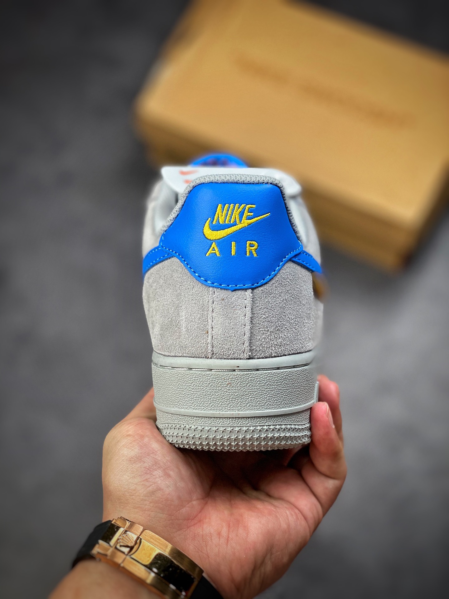 Nike Air Force 1 Low 07 Light Gray South Coast Blue DR1314-002