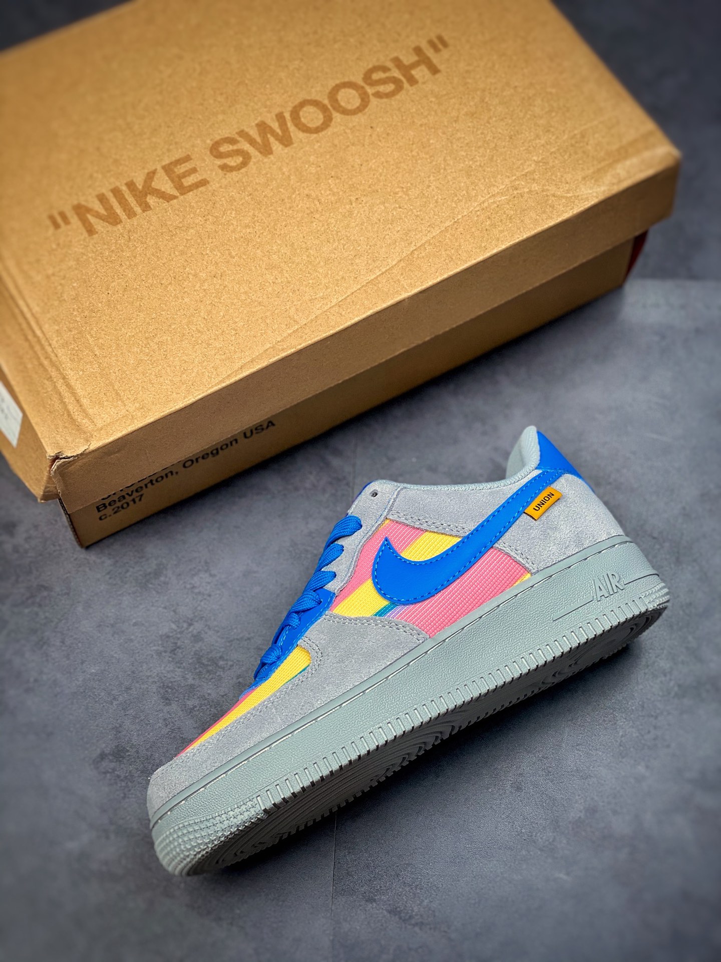 Nike Air Force 1 Low 07 Light Gray South Coast Blue DR1314-002