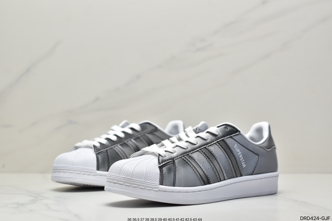 Adidas adidas Clover Originals Superstar”White/Black/Gold”shell head classic all-match casual sports shoes GV3429