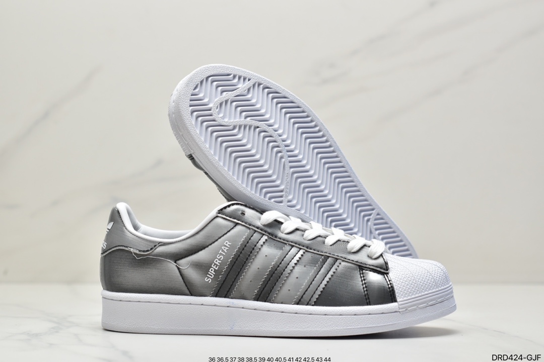 Adidas adidas Clover Originals Superstar”White/Black/Gold”shell head classic all-match casual sports shoes GV3429