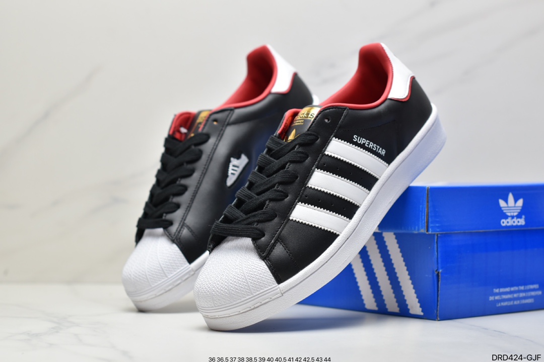 Adidas adidas Clover Originals Superstar”White/Black/Gold”shell head classic all-match casual sports shoes GV3429