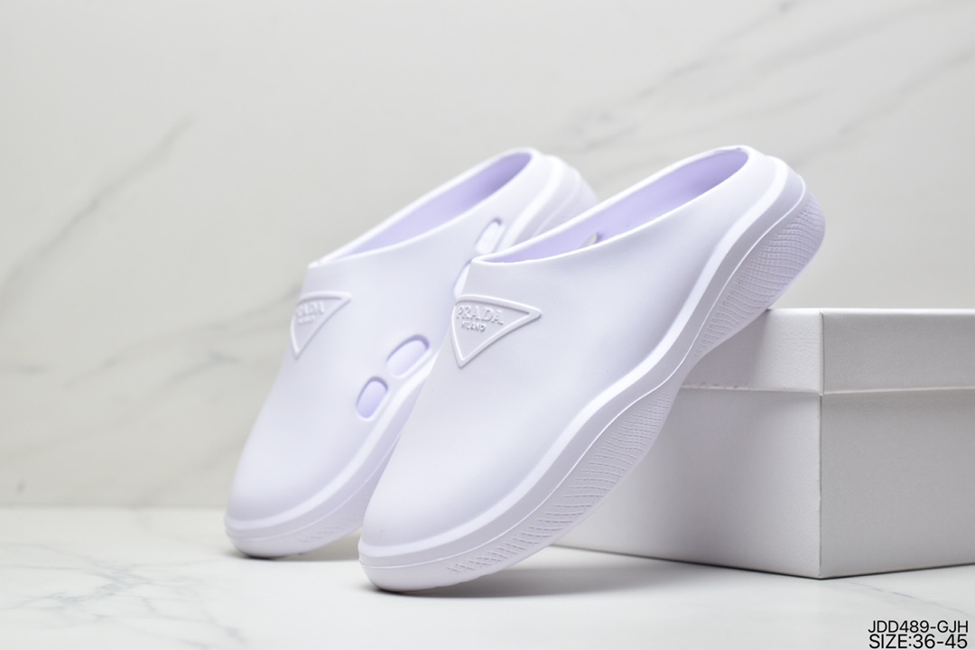 2022 Prada slipper mules with foam rubber sole