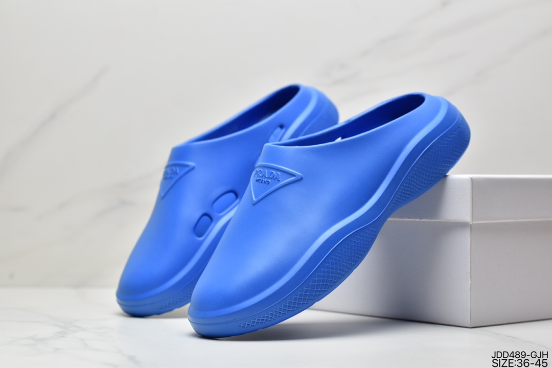 2022 Prada slipper mules with foam rubber sole