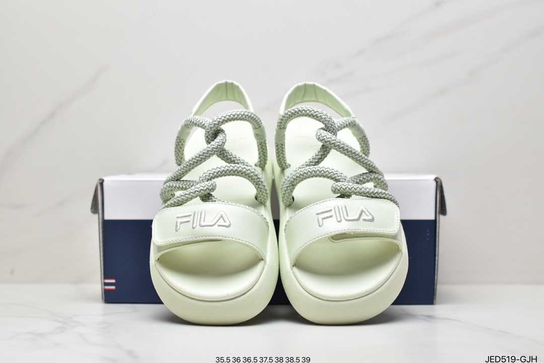 FILA Fila sports sandals 22 summer women's thick bottom increased beach shoes twist shoes F12W221404