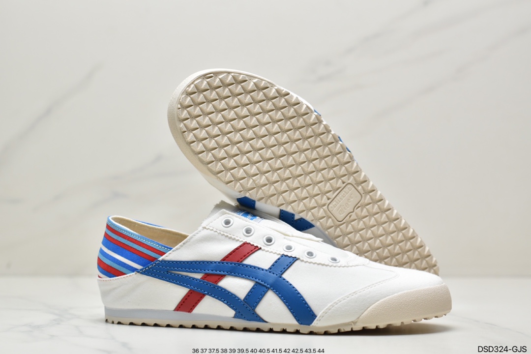 100 Asics 亚瑟士 Onitsuka Tiger 鬼冢虎 帆布原装四联吊牌休闲鞋