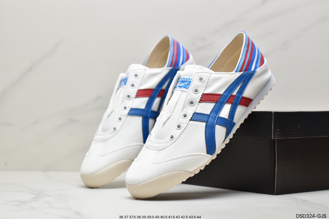 100 Asics 亚瑟士 Onitsuka Tiger 鬼冢虎 帆布原装四联吊牌休闲鞋