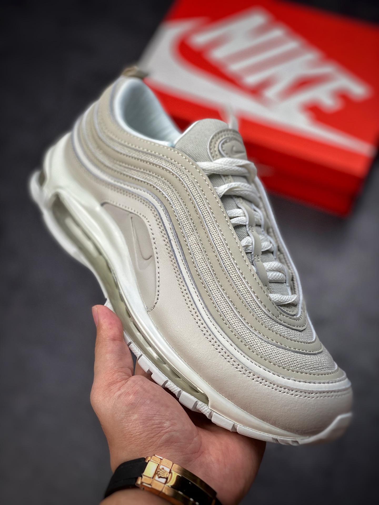 240  Nike Air Max 97”Burlap”子弹低帮跑步鞋DJ9978-001