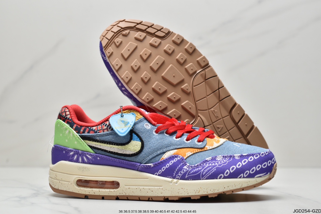 Nike Nike Air Max 1 OG original retro air cushion all-match casual sports jogging shoes DN1803-500-Top High Quatity Cheap Sneakers Fashion Clothing Clothes Bags handbags Shoes of all Brand wholesale With The best Quality And Beautiful Price from China Factory Chinese suppliers wholesaler seller Nike Nike Air Max 1 OG original retro air cushion all-match casual sports jogging shoes DN1803-500