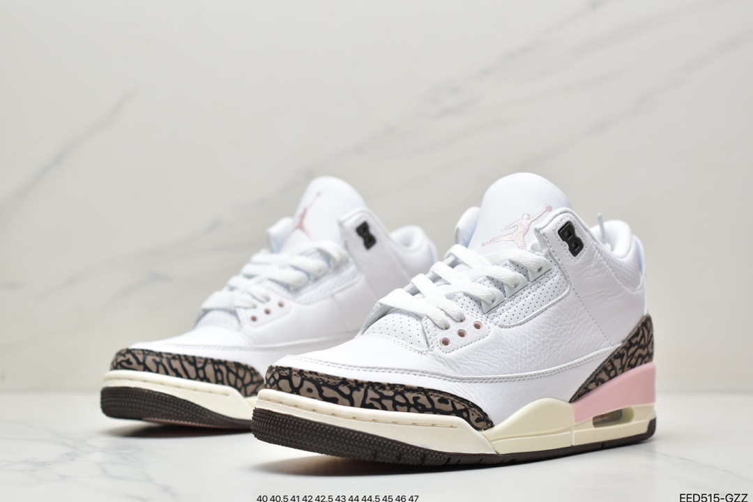 Nike Wmns Air Jordan 3 Retro ”Atmosphere” Michael Jordan AJ3 mid-top retro casual sports culture basketball shoes ”white brown pink cherry blossom mocha” CK9246-102-Top High Quatity Cheap Sneakers Fashion Clothing Clothes Bags handbags Shoes of all Brand wholesale With The best Quality And Beautiful Price from China Factory Chinese suppliers wholesaler seller Nike Wmns Air Jordan 3 Retro ”Atmosphere” Michael Jordan AJ3 mid-top retro casual sports culture basketball shoes ”white brown pink cherry blossom mocha” CK9246-102