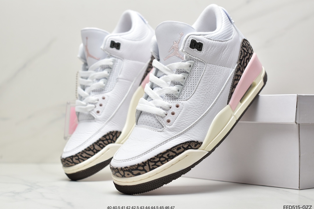 Nike Wmns Air Jordan 3 Retro ”Atmosphere” Michael Jordan AJ3 mid-top retro casual sports culture basketball shoes ”white brown pink cherry blossom mocha” CK9246-102-Top High Quatity Cheap Sneakers Fashion Clothing Clothes Bags handbags Shoes of all Brand wholesale With The best Quality And Beautiful Price from China Factory Chinese suppliers wholesaler seller Nike Wmns Air Jordan 3 Retro ”Atmosphere” Michael Jordan AJ3 mid-top retro casual sports culture basketball shoes ”white brown pink cherry blossom mocha” CK9246-102