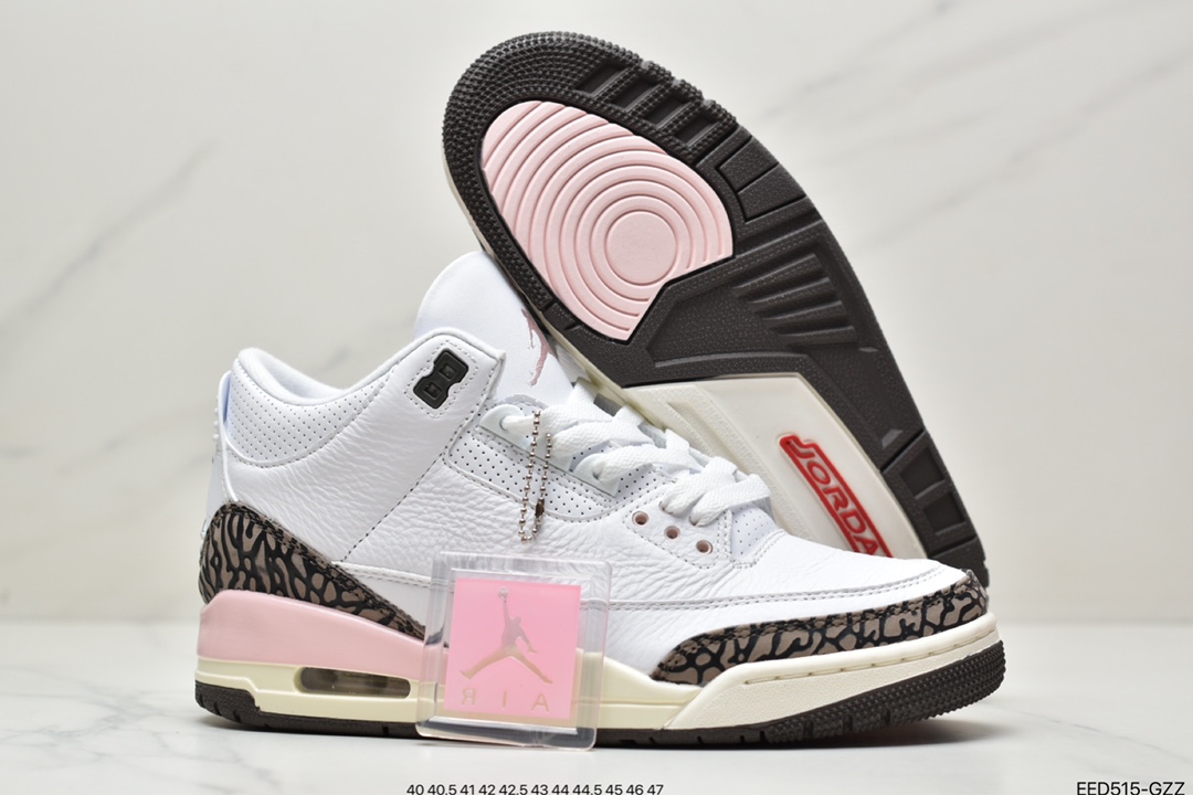 Nike Wmns Air Jordan 3 Retro ”Atmosphere” Michael Jordan AJ3 mid-top retro casual sports culture basketball shoes ”white brown pink cherry blossom mocha” CK9246-102-Top High Quatity Cheap Sneakers Fashion Clothing Clothes Bags handbags Shoes of all Brand wholesale With The best Quality And Beautiful Price from China Factory Chinese suppliers wholesaler seller Nike Wmns Air Jordan 3 Retro ”Atmosphere” Michael Jordan AJ3 mid-top retro casual sports culture basketball shoes ”white brown pink cherry blossom mocha” CK9246-102