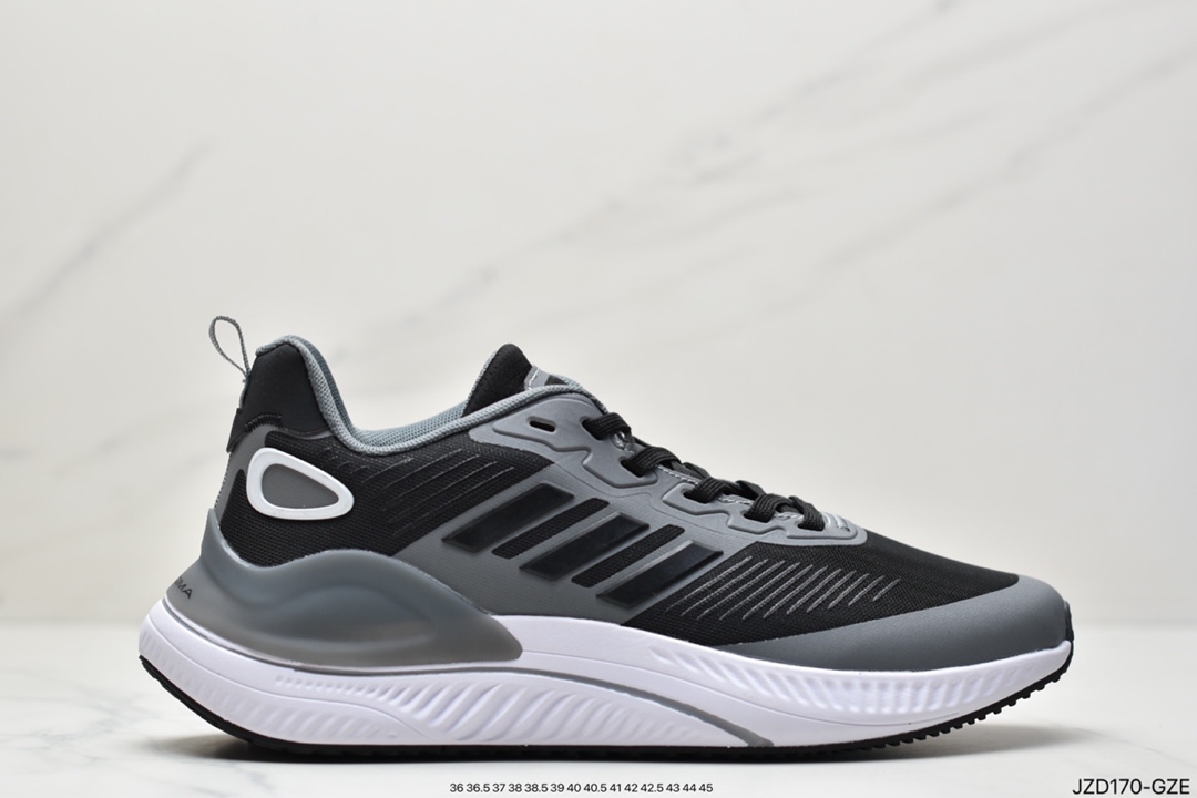 Adidas ALPHAMAGMA uses a fabric upper toe and heel to strive for structure with a Bounce midsole GV7921