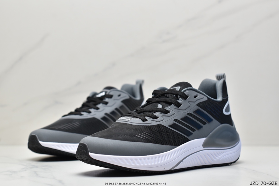 Adidas ALPHAMAGMA uses a fabric upper toe and heel to strive for structure with a Bounce midsole GV7921