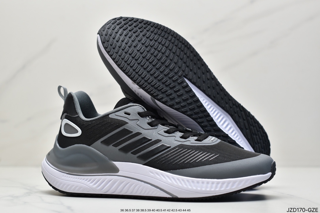 Adidas ALPHAMAGMA uses a fabric upper toe and heel to strive for structure with a Bounce midsole GV7921