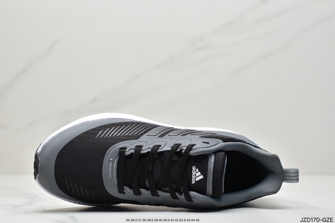 Adidas ALPHAMAGMA uses a fabric upper toe and heel to strive for structure with a Bounce midsole GV7921