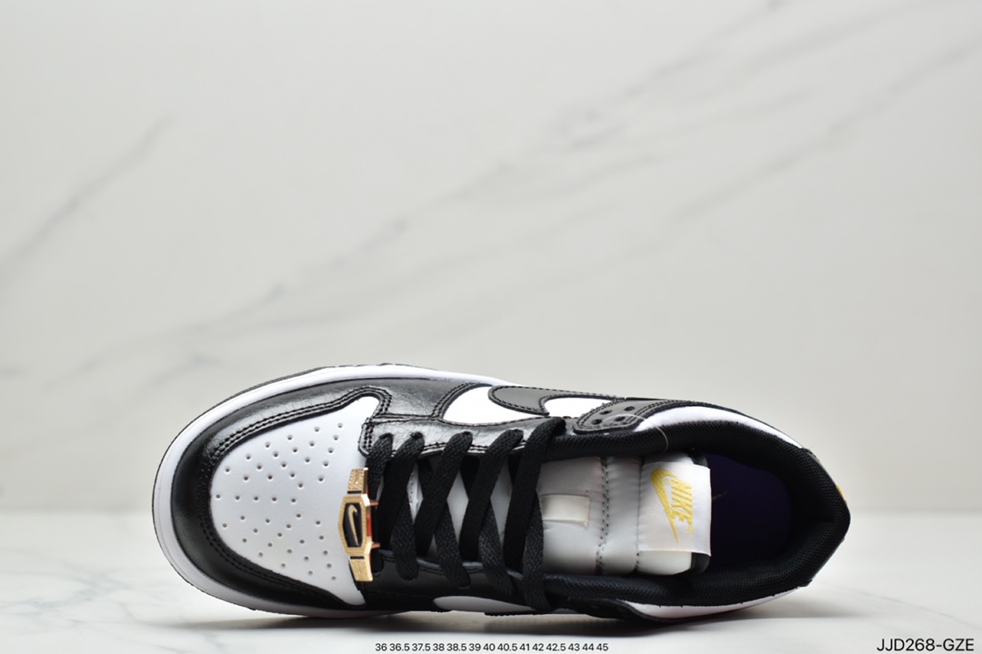 Nike SB Dunk Low ”World Champ” Dunk Series Low Top Casual Sports Skateboard Shoes ”Crocodile Black and White Panda” DR9511-100SG