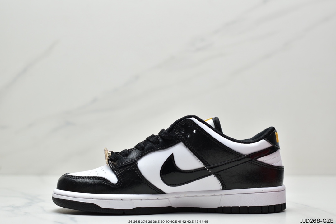 Nike SB Dunk Low ”World Champ” Dunk Series Low Top Casual Sports Skateboard Shoes ”Crocodile Black and White Panda” DR9511-100SG