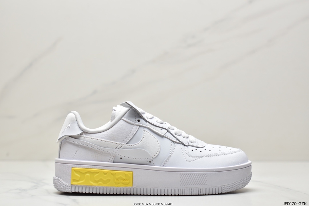 Air Force 1 Shadow White Blue Powder Lightweight High Low Top All-match Sneakers ”Mosaic Macarons”